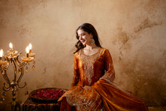 Women’s Embroidered Straight Kurta with Ghaghra Palazzo & Dupatta Set