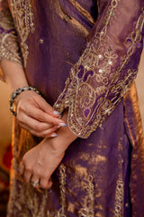 Women’s Embroidered Straight Kurta with Ghaghra Palazzo & Dupatta Set