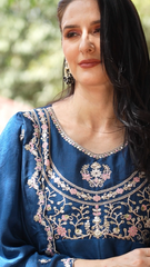 Women's Party Wear Embroidered Anarkali Kurta Set with Dupatta
