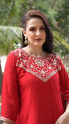 Traditional Women's Embroidered Anarkali Kurta Set