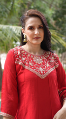 Traditional Women's Embroidered Anarkali Kurta Set