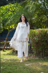 Elegant Women's Patiala Suit Set | Embroidered Kurta, Patiala Pant & Dupatta