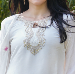 Elegant Women's Patiala Suit Set | Embroidered Kurta, Patiala Pant & Dupatta