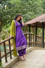 Premium Embroidered Anarkali Kurta with Pant & Dupatta for Women